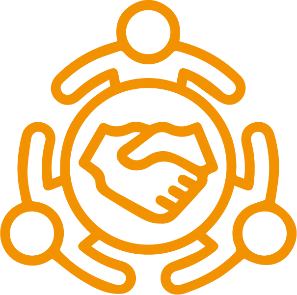 leadership and people engagement pictogram