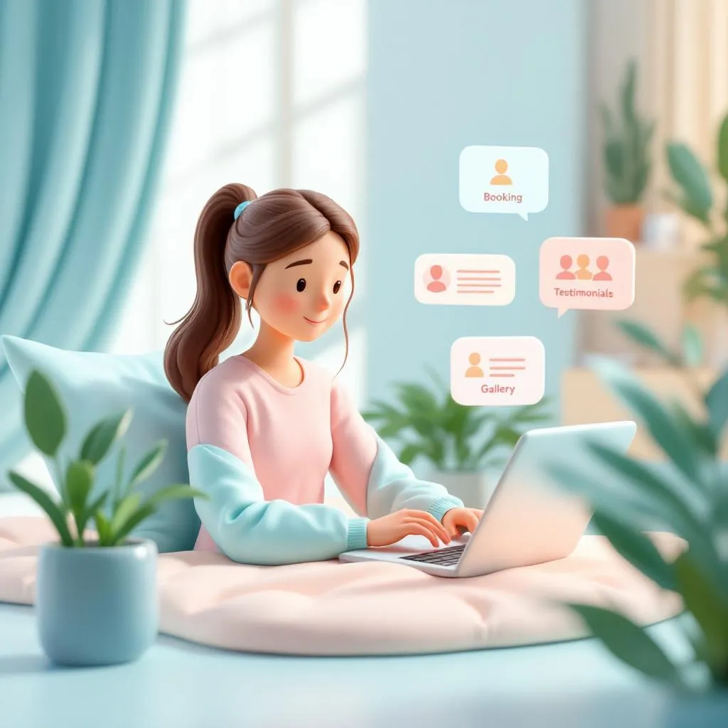Site internet pour sophrologue créé avec Qaniit