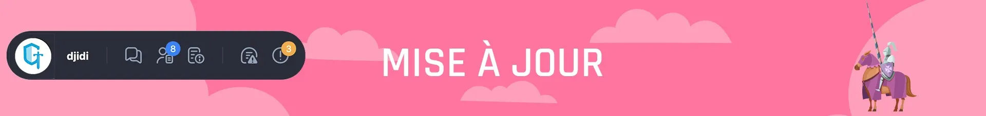 Refonte de la barre de notifications